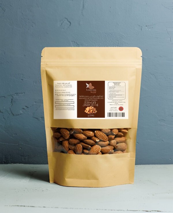 Amandes naturelles décortiquées
